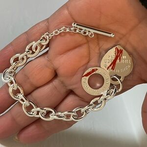 925 Sterling Silver Heart Bracelet